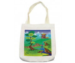 Cartoon Chinese Forest Tote Bag