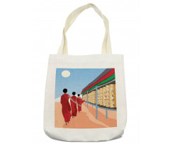 Ancient Men on Wheels Motif Tote Bag