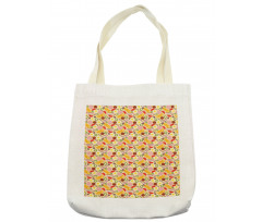 Graphic Pizza Toppings Tote Bag