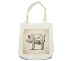 Vintage Hand-Drawn Image Tote Bag