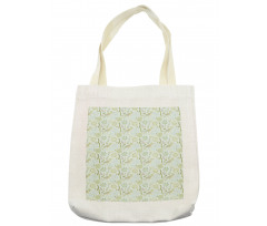 Doodle Flower Birds Tote Bag