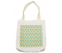 Reptiles with Leaves Tote Bag