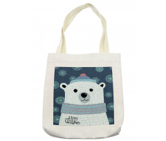 Xmas Portrait Noel Tote Bag