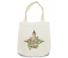 Historic Galata Tower Tote Bag