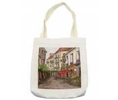 Romantic Patio Scene Sketch Tote Bag