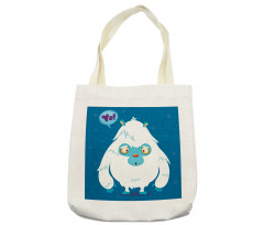 Goofy Cartoon Monster Tote Bag