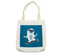 Yeti Snowboard Winter Tote Bag