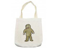 Quirky Grungy Bigfoot Tote Bag