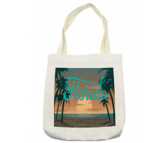 Grunge Sunset Coastline Tote Bag