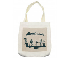 Vintage Seaside View Tote Bag