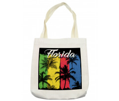 Grunge Palms Colorful Tote Bag