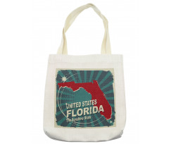 Retro Old City Map USA Tote Bag