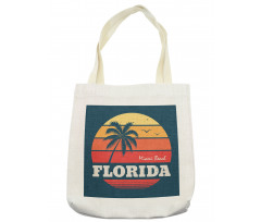 Abstract Miami Sunset Tote Bag