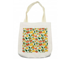 Fresh Fruits Colorful Tote Bag