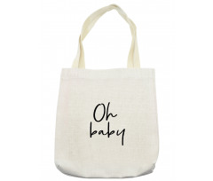 Modern Brush Message Tote Bag