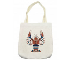 Abstract Crayfish Print Tote Bag