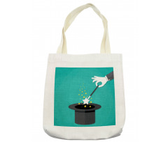 Magician Spell Black Hat Tote Bag