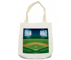 Cartoonish Field Stadium Tote Bag