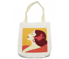 Retro Flamenco Woman Tote Bag