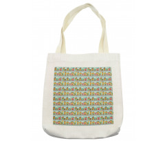 Small Town Street Houses Tote Bag