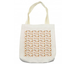 Colorful Mushroom Fungi Tote Bag