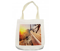 Mountains Lakeside Composition Tote Bag