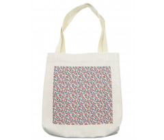 Retro Revival Flourish Tote Bag