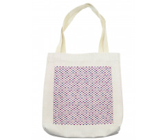 Diagonal Squares Mesh Tote Bag