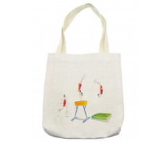 Man and Pommel Horse Tote Bag