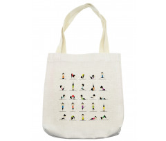 Woman Doing Yoga Tote Bag