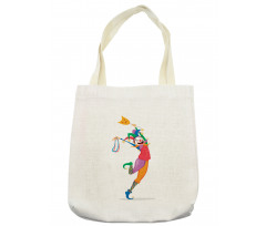 Jester with a Mask Tote Bag