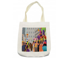 People in Festival Tote Bag