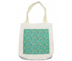 Exotic Birds Flowers Tote Bag