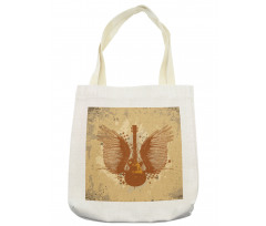 Guitar with Wings Tote Bag