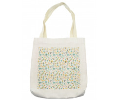 Winged Insects Flowers Tote Bag