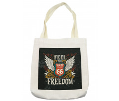 Biker Motto Words Tote Bag