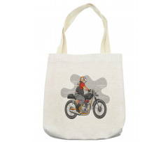 English Bulldog Bike Tote Bag