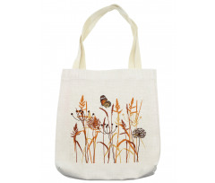 Composition with Leaves Tote Bag