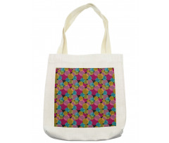 Vibrant Round Spots Tote Bag