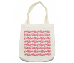 Monochrome Swirls Stripes Tote Bag