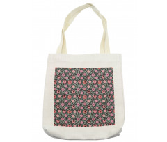 Exotic Floral Pattern Tote Bag