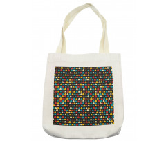 Retro Half Circles Tote Bag