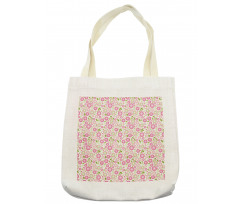 Feminine Romantic Petals Tote Bag