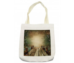 Lake and Blooming Flora Tote Bag