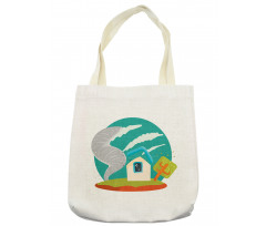 Cartoon Style Whirlwinds Tote Bag