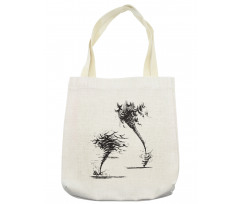 Hurricane in Sketch Style Tote Bag