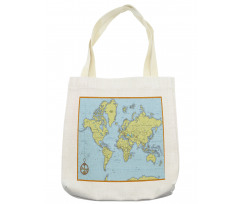 Adventure Detailed Map Tote Bag