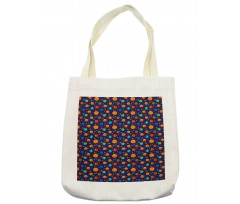 Cheerful Planets and Rockets Tote Bag