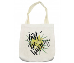 Yellow Blossoms Leaves Tote Bag