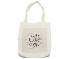 Coffee Words Grunge Effect Tote Bag